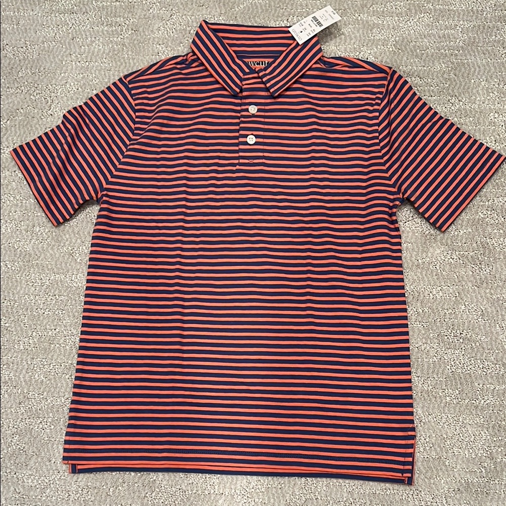 Crewcuts Kids Polo - Red and Navy Stripes